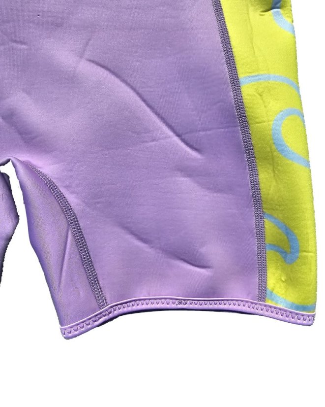 Dámský neopren BejkRoll Honey Wave - detail - kvalitní obšití koncovek nohavic
