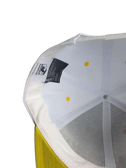 SNAP BLANCO/AMARILLO - Logotipo recto (Yupoong SnapBack)