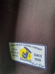 Sports functional Tank Top BejkRoll black yellow - woven label