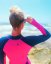 Ladies wetsuit BejkRoll Pink Lagoon girl back detail - size S