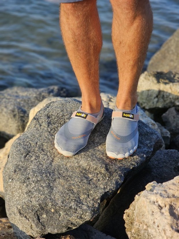 Wasserschuhe - barfuß - schnell trocknend - grau - Farbe: grau, EU-Schuhgröße: 39.0