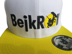 SNAP WHITE/YELLOW – Proste logo (Yupoong SnapBack)