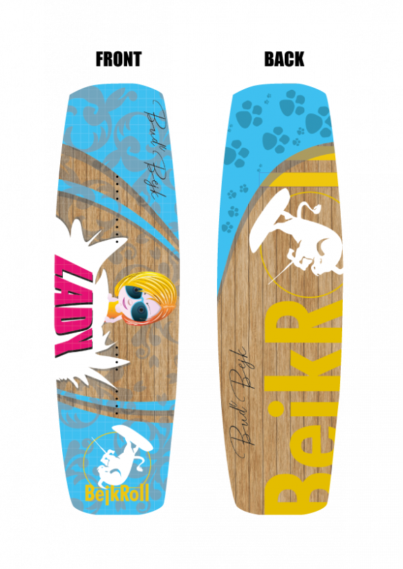 BejkRoll LADIE'S Wakeboard - including your name