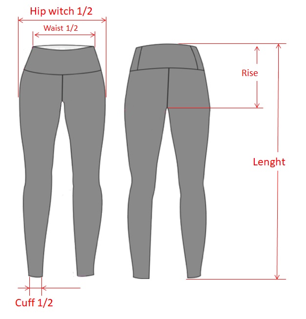 BejkRoll neoprene pants sizes