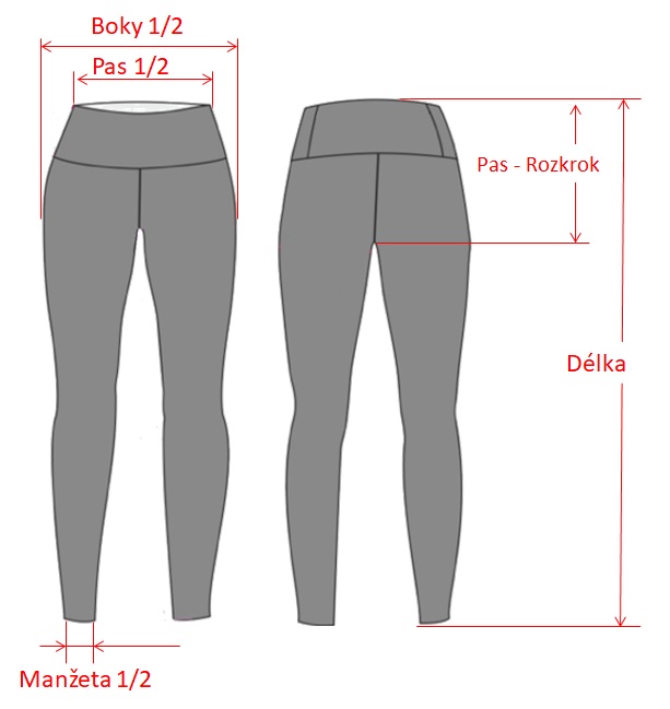 BejkRoll - neoprenové kalhoty velikosti